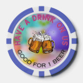 Drink voucher poker chip (Voorkant)