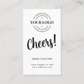 Drink Voucher Ticket Corporate Event Custom Logo (Achterkant)