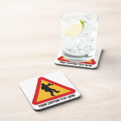 Drink Waarschuwing aangepaste onderzetters (Rechterzijde)