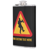 Drink waarschuwingsfles heupfles (Links)