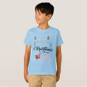 Drink warme cacao en kijk naar de kerst t-shirt (Voorkant volledig)
