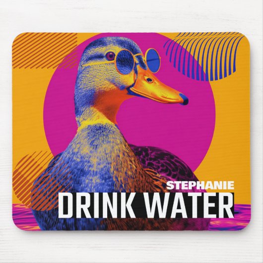 Drink Water Duck Meme Muismat (Voorkant)