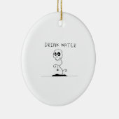 Drink Water - Eat Drink And Be Scary Retro Classic Keramisch Ornament (Rechts)
