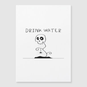 Drink Water - Eet, Drink en Wees Schattig Retro Kl