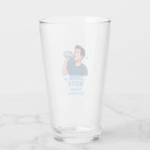 Drink water en vergeet je zorgen glas (Achterkant)