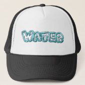 Drink water letters trucker pet (Voorkant)