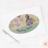 drink water ovale sticker (Envelop)