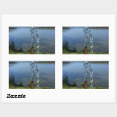 drink water rechthoekige sticker (Vel)