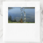 drink water rechthoekige sticker (Tas)