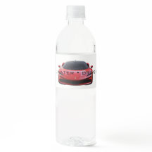 Drink Water Rij Veilig Auto Waterfles Label