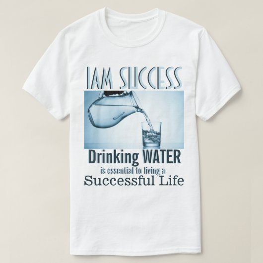 DRINK WATER T-SHIRT (Design voorkant)