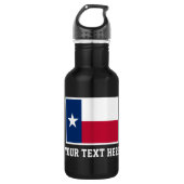 Drink waterflesje van de Amerikaanse vlag Texas Waterfles (Voorkant)