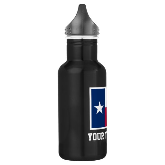 Drink waterflesje van de Amerikaanse vlag Texas Waterfles (Links)