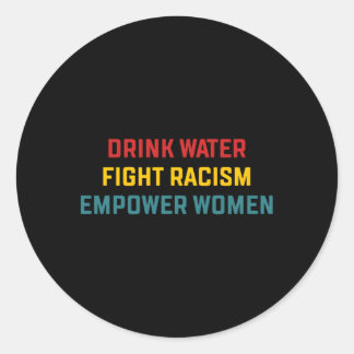 Drink Watergevecht Racisme Empower Ronde Sticker
