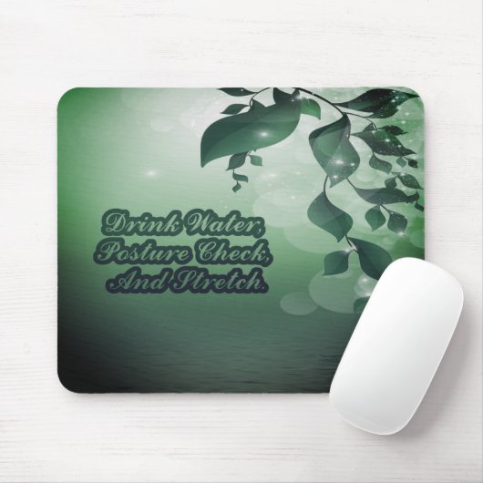 Drink Waterhouding Controleer Stretch Herinnerings Muismat (Met muis)