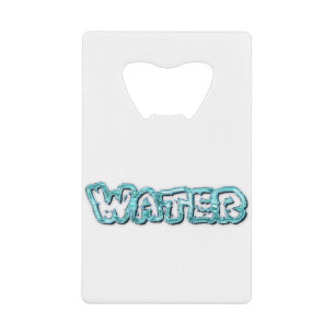 Drink-waterletters Creditkaart Flessenopener