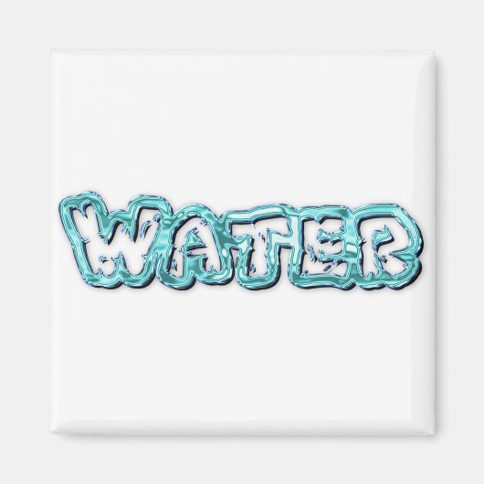 Drink-waterletters Magneet (Voorkant)