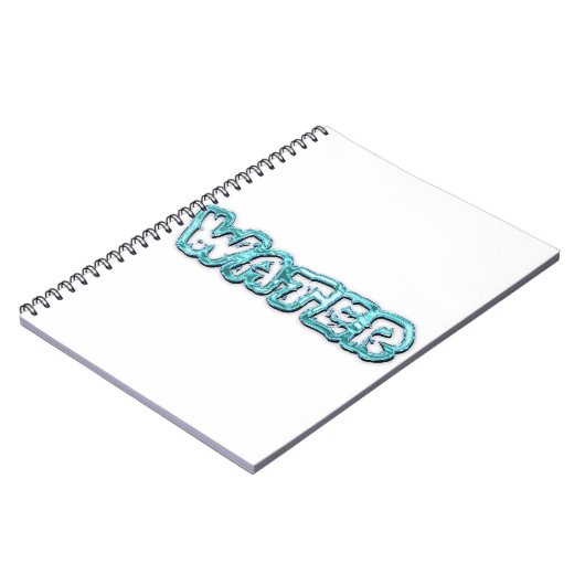 Drink-waterletters Notitieboek (Linkerzijde)