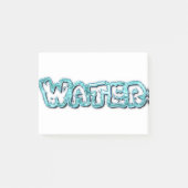 Drink-waterletters Post-it® Notes (Voorkant)