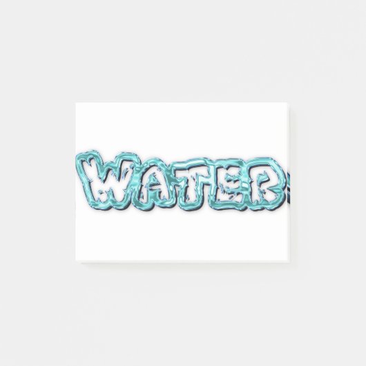 Drink-waterletters Post-it® Notes (Voorkant)