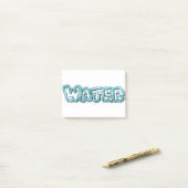 Drink-waterletters Post-it® Notes (Op bureau)
