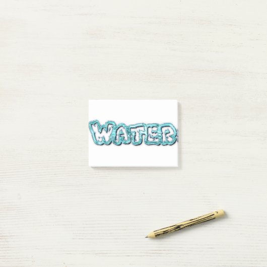 Drink-waterletters Post-it® Notes (Op bureau)