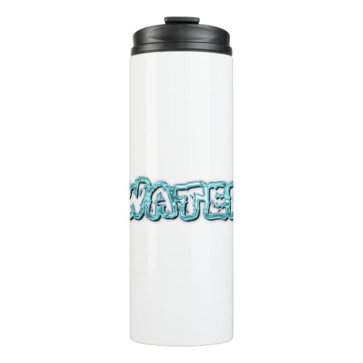 Drink-waterletters Thermosbeker (Voorkant)