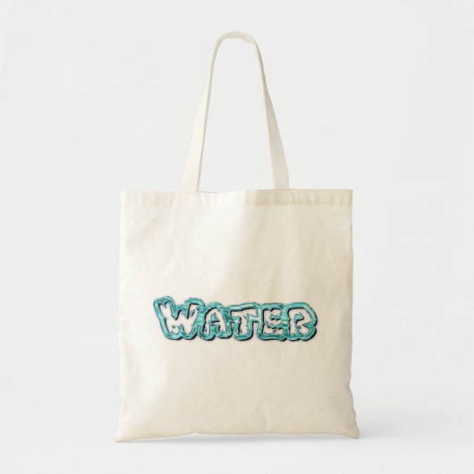Drink-waterletters Tote Bag (Voorkant)