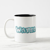 Drink-waterletters Tweekleurige Koffiemok (Links)