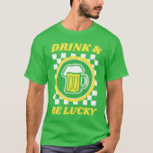 Drink & Wees Gelukkig T-shirt (Voorkant)