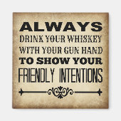 Drink Whiskey Magneet (Voorkant)