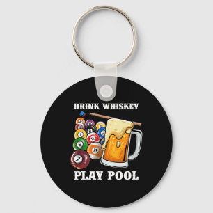 Drink Whiskey Speel Pool I Funny Whisky Biljart P Sleutelhanger