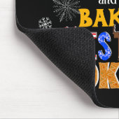 Drink Wijn en Bak Kerstkoekjes, Xmas Bakken Muismat (Hoek)