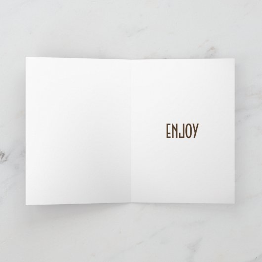 DRINK ** WIJN** EN GEEF ** BEDANKT* THANKSGIVING FEESTDAGEN KAART (Binnen)