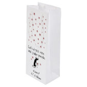 Drink Wijn en Judge Funny Cat Gift Bag Wijn Cadeautas (Voorkant Gekanteld)