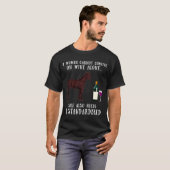 Drink wijn en standaardpaardenraces t-shirt (Voorkant volledig)