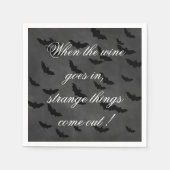 Drink wijn Halloween Napkin Servetten (Voorkant)