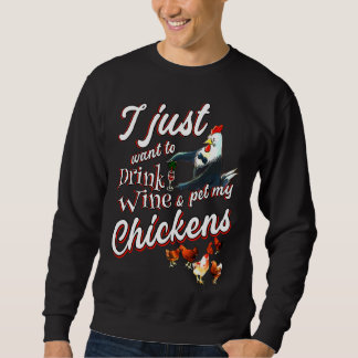 Drink Wijn Pet My Chicken Trui