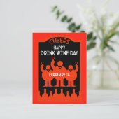Drink Wijndag Briefkaart (Staand voorkant)