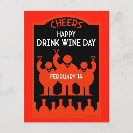 Drink Wijndag Briefkaart (Voorkant)