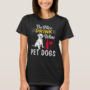 drink-wijnhonden t-shirt