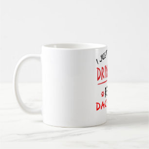 Drink Wine en Love Dachshunds Funny Dachshund Gif Koffiemok