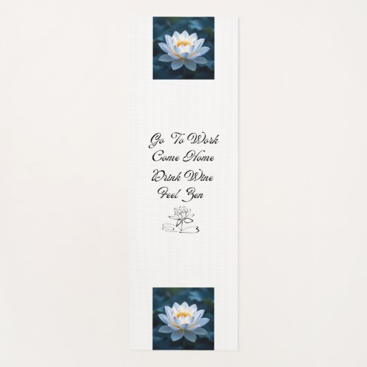 Drink Wine Feel Zen Yogamat (Voorkant)