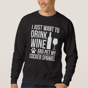 Drink Wine Pet Cocker Spaniel Dog Eigenaar Dog Dog Trui