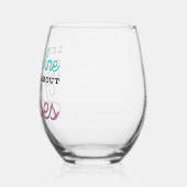 Drink Wine Praten over Paarden Leuke Ruiternaam Wijnglas Zonder Voet (Links)