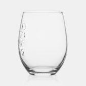 Drink Wine Vandaag – Stengel-loze Wijn Glas (Links)