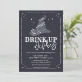 Drink Witches Witch Pet Halloween Party Kaart (Staand voorkant)