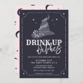 Drink Witches Witch Pet Halloween Party Kaart (Voorkant / Achterkant)