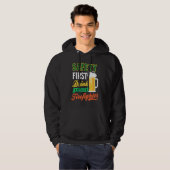 Drink With Firefighter Firefighter St Patricks Day Hoodie (Voorkant volledig)