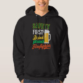 Drink With Firefighter Firefighter St Patricks Day Hoodie (Voorkant)